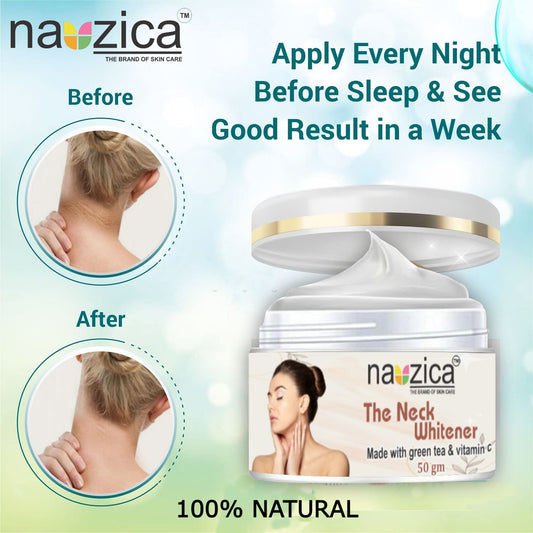 Nauzica Neck Whitener Cream with Green Tea & Vitamin C-50gm