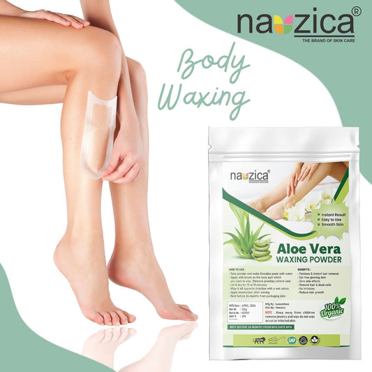 Nauzica Aloe Vera Hair Removal Wax Powder for Women-100gm