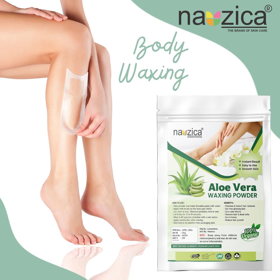 Nauzica Aloe Vera Hair Removal Wax Powder for Women-100gm